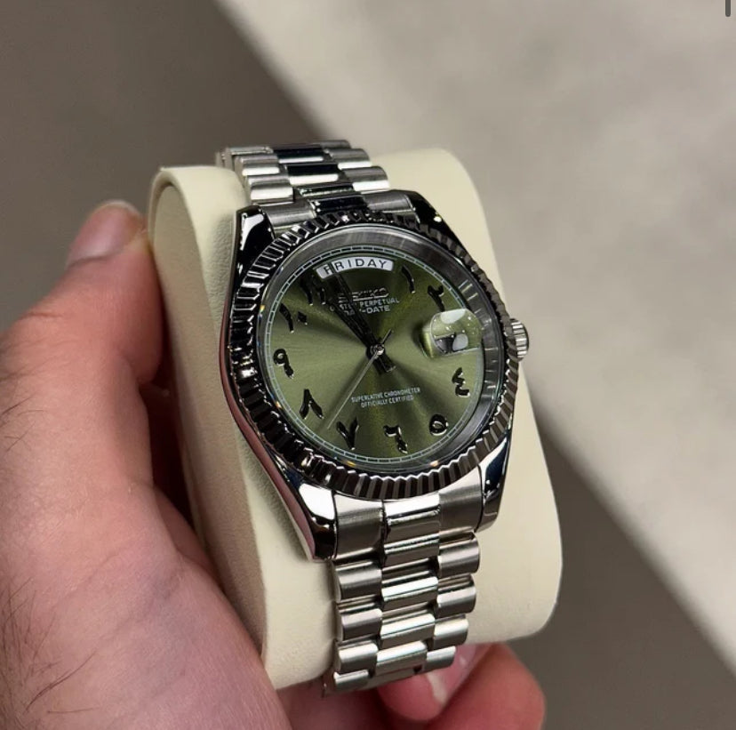 Seiko Daydate Olive Dial