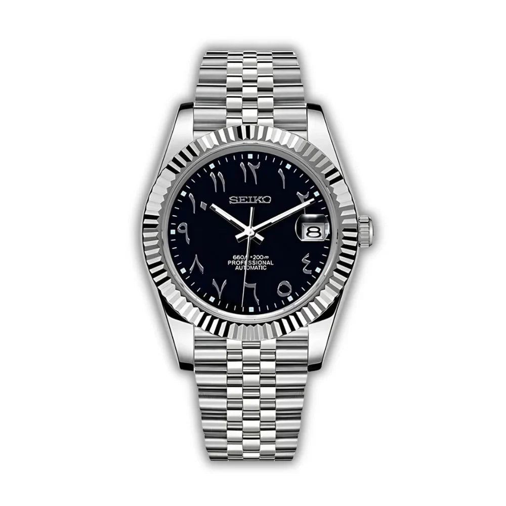 Seiko Black Arabic Dial